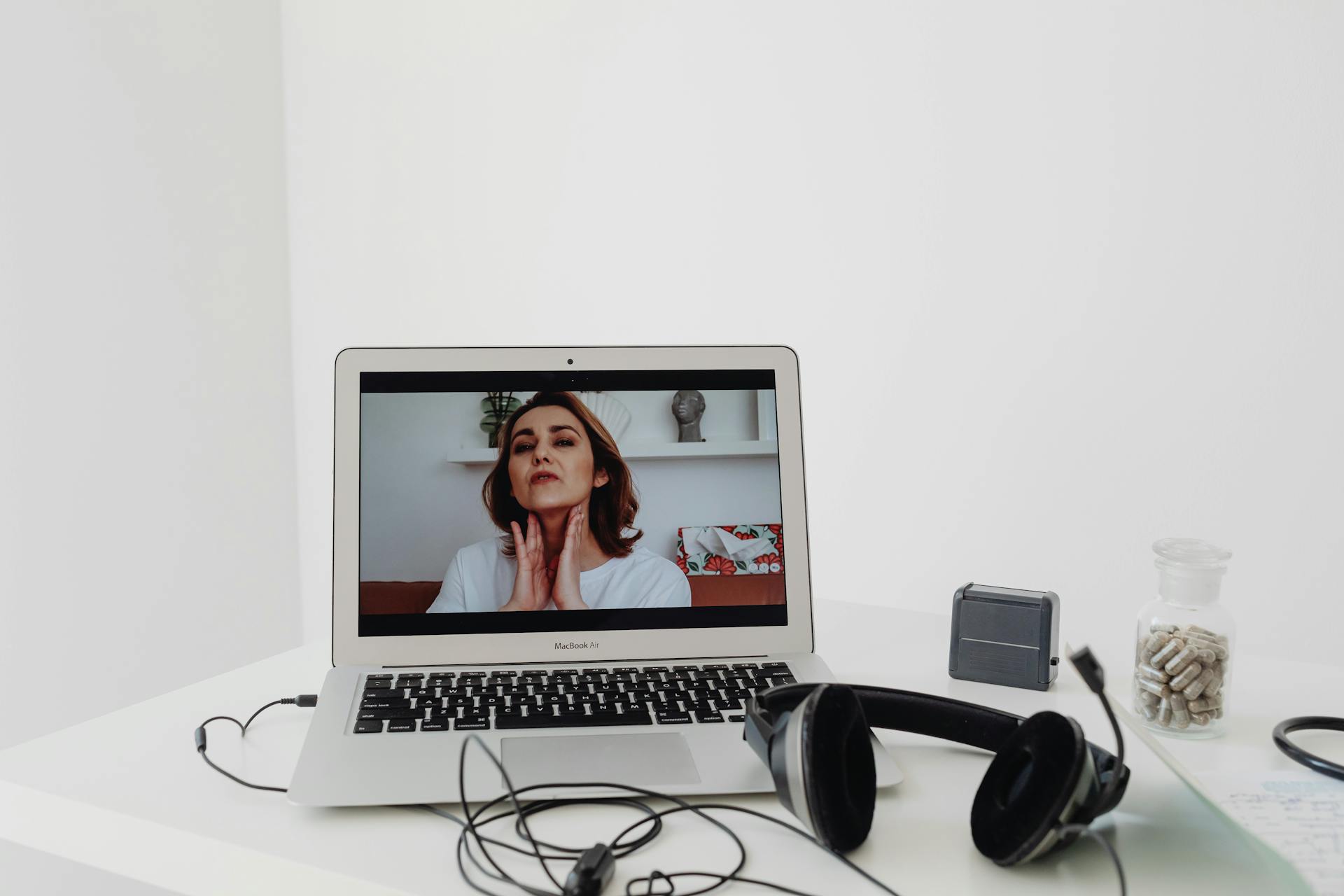 telehealth provider on a call